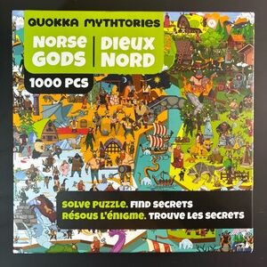 Norse Gods 1000 Piece Jigsaw Puzzle by Quokka Puzzles